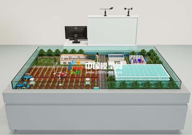 智慧農業(yè)教學實驗平臺沙盤模型效果圖