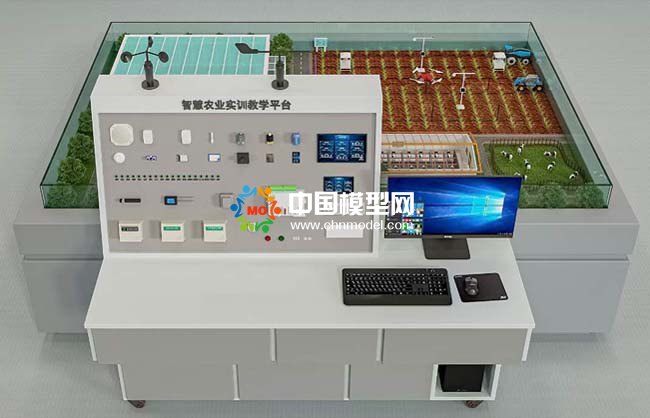 智慧農業(yè)教學實驗平臺沙盤模型效果圖