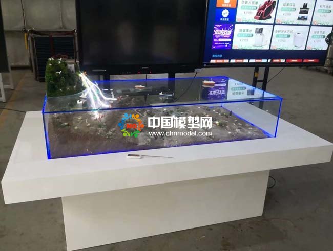 山洪泥石流防災預警沙盤模型