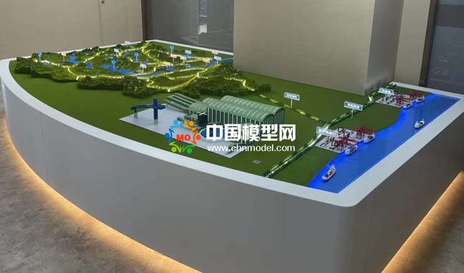 礦廠分布沙盤模型