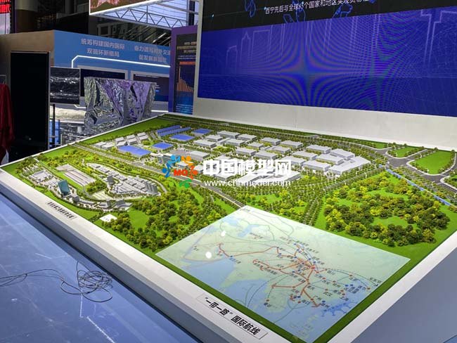 絲綢之路國(guó)際物流城沙盤(pán)模型