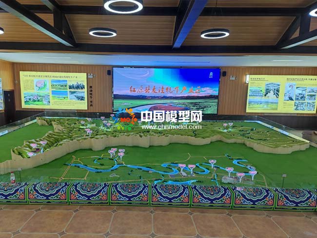 紅原縣牦?，F(xiàn)代農(nóng)業(yè)園區(qū)沙盤模型