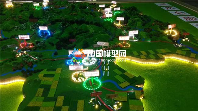 旅游景點(diǎn)分布沙盤模型