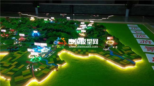 旅游景點(diǎn)分布沙盤模型