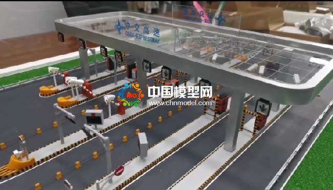 高速公路收費(fèi)站沙盤(pán)模型