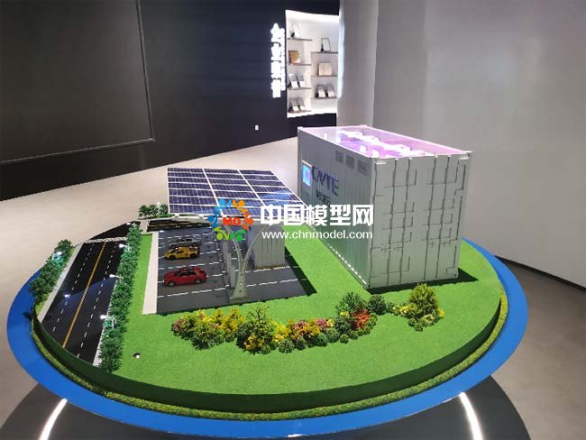 光儲(chǔ)充檢智能超充站沙盤模型
