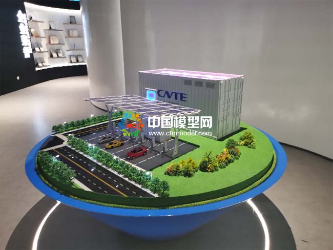 光儲(chǔ)充檢智能超充站沙盤模型