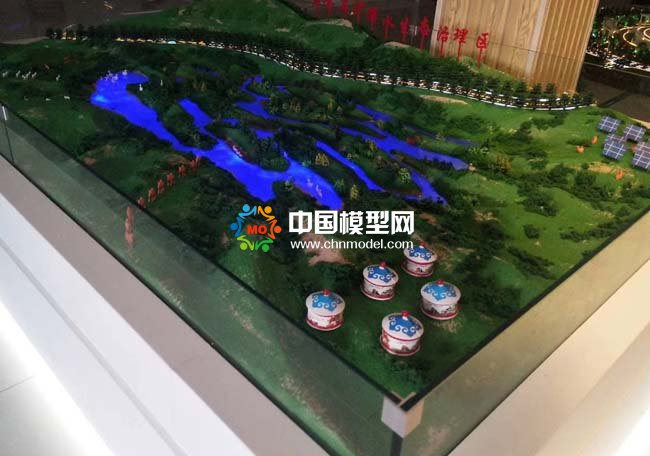 沙漠水生態(tài)治理沙盤模型
