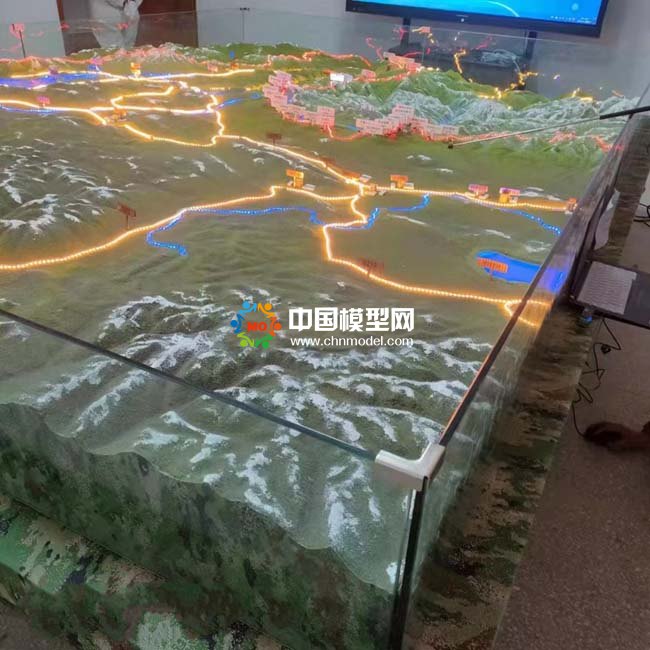 西藏軍區(qū)地形沙盤模型