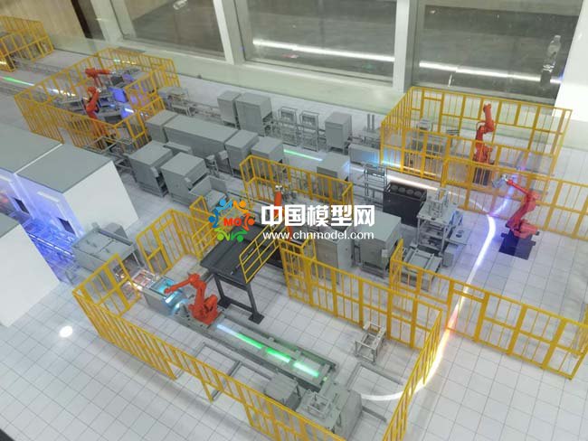 智慧工廠產(chǎn)品生產(chǎn)組裝線沙盤模型