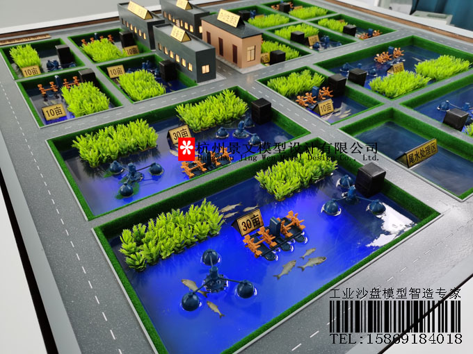 標準化池塘養(yǎng)殖模式沙盤模型