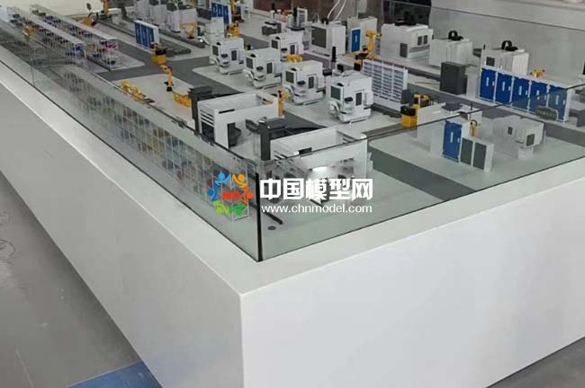 工業(yè)機(jī)器人自動(dòng)化車間生產(chǎn)線沙盤模型