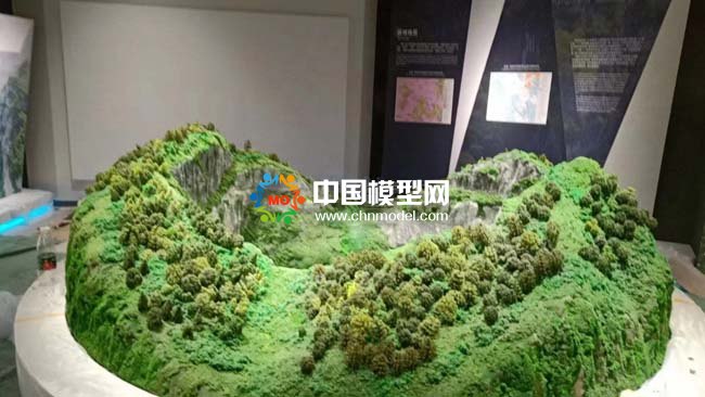 天坑沙盤模型