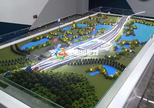 杭寧高速公路湖州市區(qū)聯(lián)絡(luò)線第TJ01標段沙盤模型