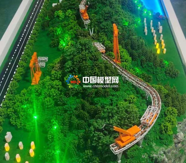 高架橋預(yù)制拼裝施工沙盤模型