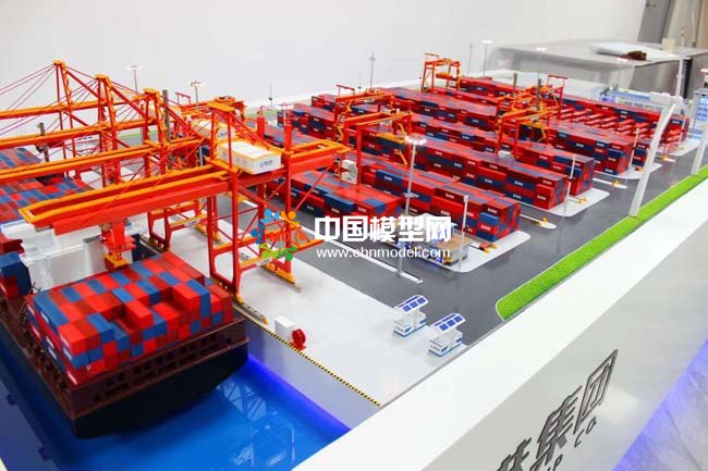 自動(dòng)化碼頭智能港口沙盤模型