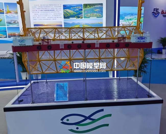 海上糧倉(cāng)沙盤(pán)模型