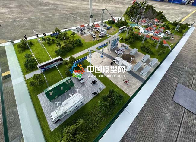 全國應急通信演練沙盤模型