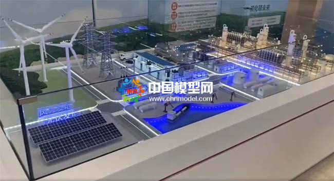 綠電儲(chǔ)能綠色化工耦合聯(lián)動(dòng)沙盤模型