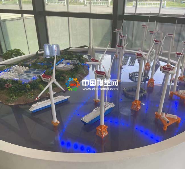 智慧風(fēng)電場(chǎng)海上風(fēng)電整體解決方案沙盤模型