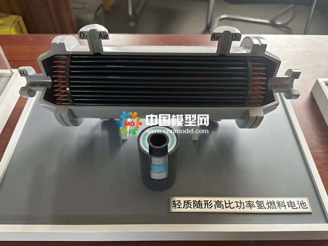 輕質(zhì)隨型高比功率氫燃料電池模型
