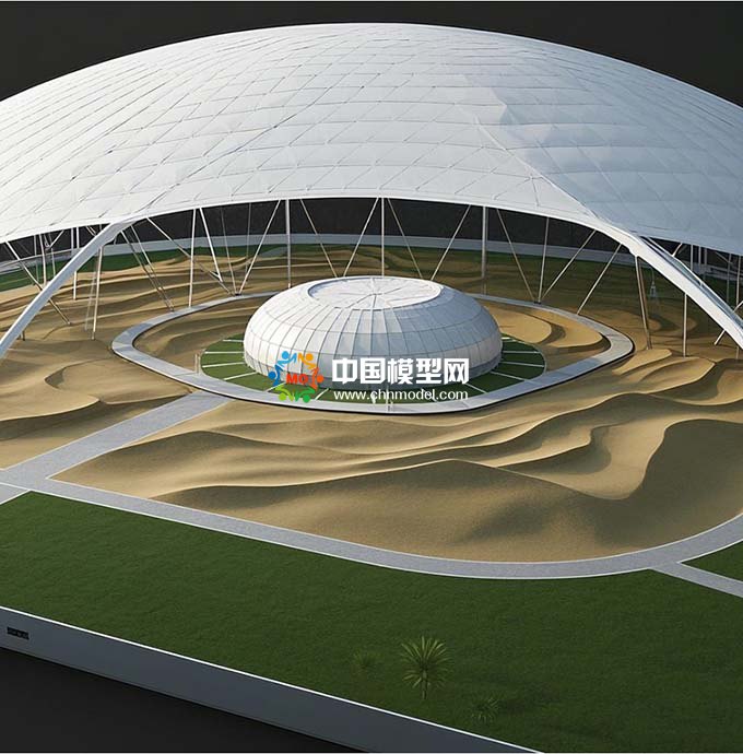 膜結(jié)構(gòu)氣膜沙盤模顛覆傳統(tǒng)，重塑空間新形態(tài)