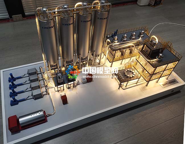 粉料氣力輸送系統沙盤模型