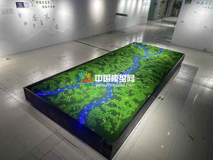 西施石筧茶產(chǎn)地茶廠沙盤模型
