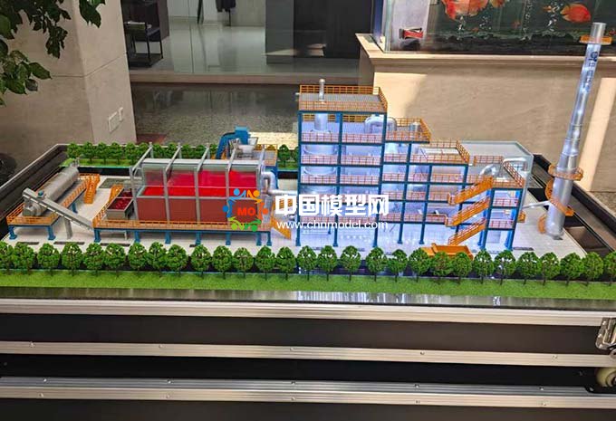 污泥干化焚燒爐沙盤模型