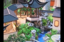 園林古建模型，天壇模型，木制古建模型